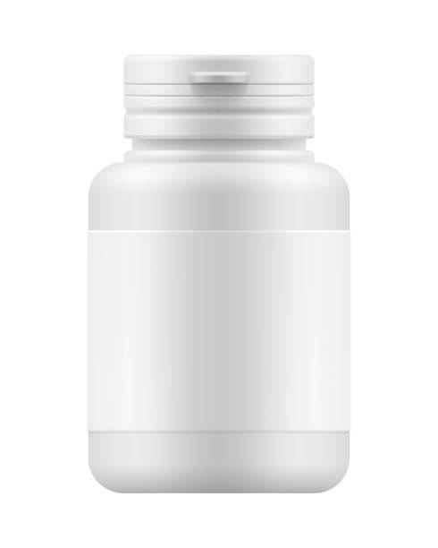 illustrations, cliparts, dessins animés et icônes de conteneur de maquette pour les médicaments - pill capsule healthcare and medicine nutritional supplement