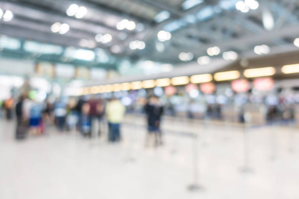 istock Blurred airport terminal 640296286