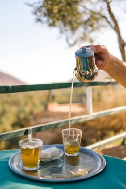 istock Preparation of mint tea, Moroccan style 640296552