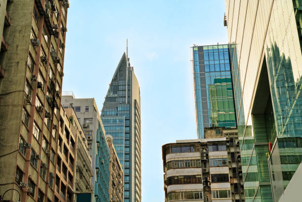 Modern Skyscrapers in Kowloon in Hong Kong
