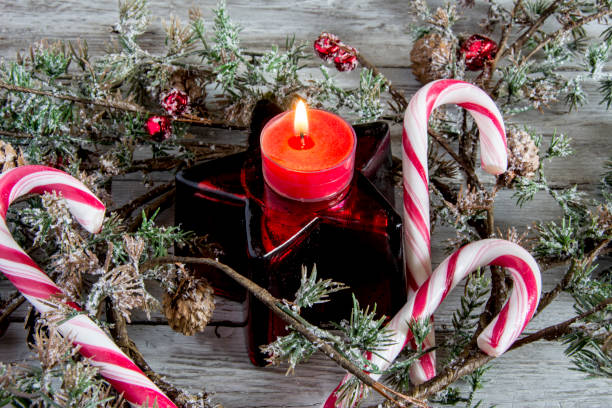 istock Wreath with Christmas ball inside 640302024