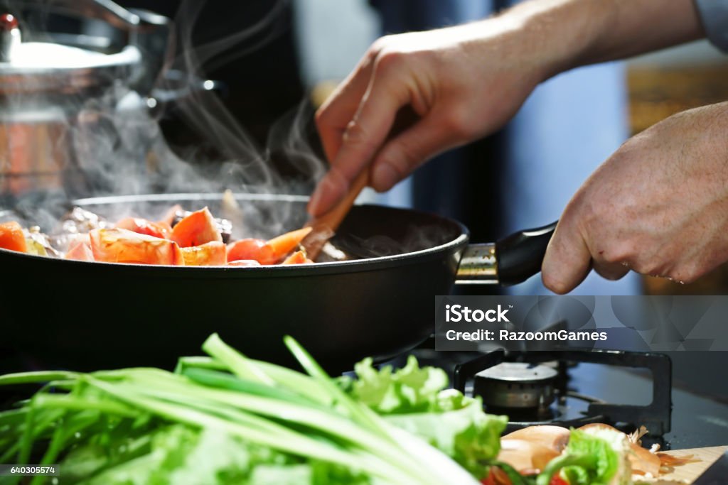 Kochen Hotpot - Lizenzfrei Garkochen Stock-Foto