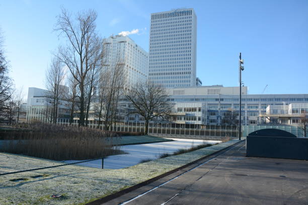 Erasmus Medical Center Building Rotterdam Rotterdam, Netherlands - January 19, 2017: The Building of Erasmus Medical Center (Erasmus MC) University and Hospital in Rotterdam, North Holland desiderius erasmus stock pictures, royalty-free photos & images