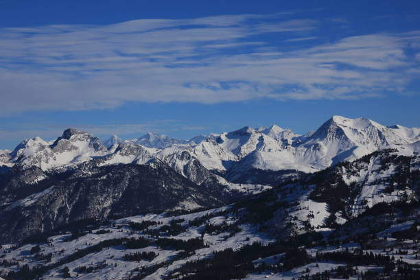 istock Winter scene in the Bernese Oberland 640312290