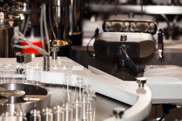 Steriline isolators equipment stock photo