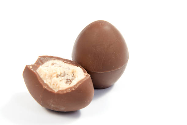 istock Chocolate candies isolated on white background. 640320312