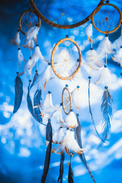 istock Dreamcatcher against a white blur of snow 640320858
