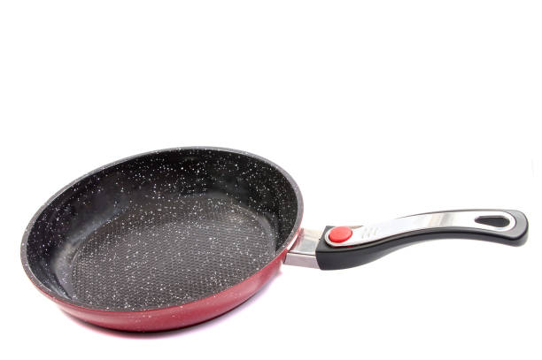 istock the side view of the red pan with a nonstick 640320898