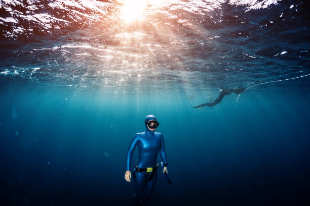 istock Woman free diver 640321188