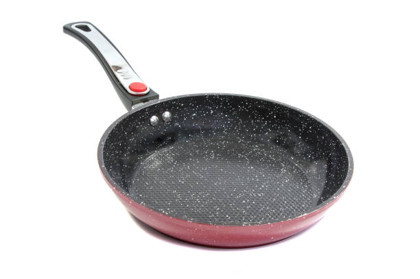 istock the side view of the red pan with a nonstick 640323148