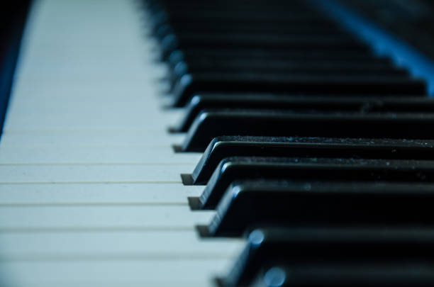 istock Closeup of a piano keys with selective focus 640325526