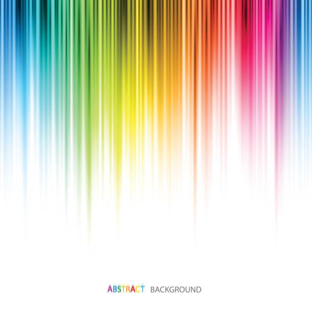 배경에 추상적임 벡터 - rainbow striped abstract in a row stock illustrations