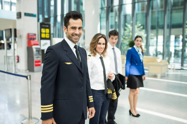 istock Cabin crew portrait looking at camera. 640334304