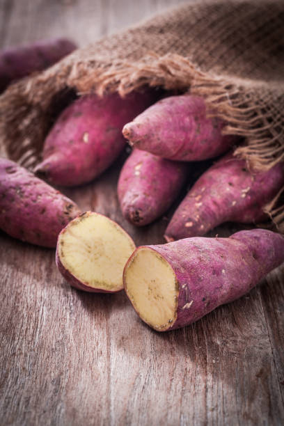 Sweet potatoes stock photo