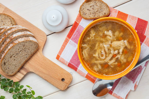 istock Traditional polish tripe soup with vegetables. 640336670