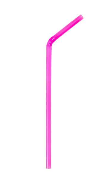 istock It is One pink straw isolated on white.Straw isolated 640341466