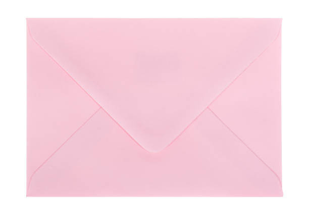 Pink envelope isolated on white Pink envelope isolated on white pink envelope stock pictures, royalty-free photos & images