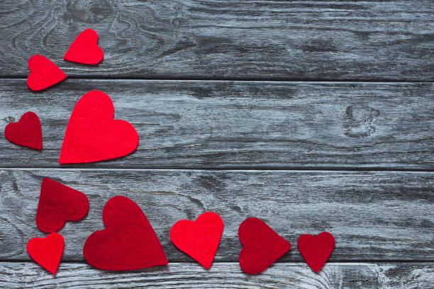 istock Background with heart shapes 640349800