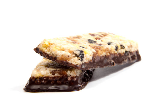 istock Muesli Cereal Bars. Nutri Oat Protein Bars isolated on white 640349826