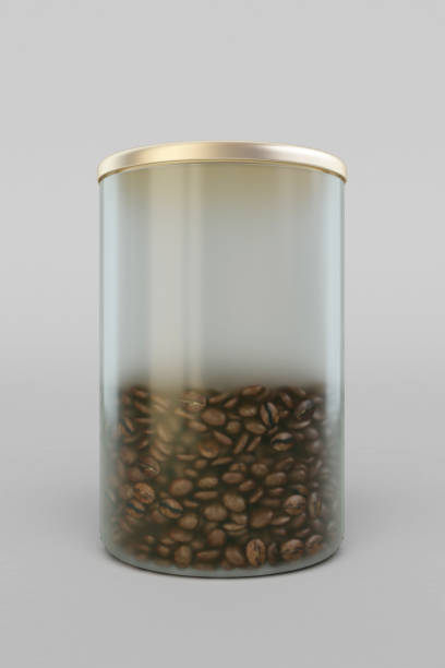 istock Coffee Glass Jar Packaging Package Isolated. 3D illustration 640355648