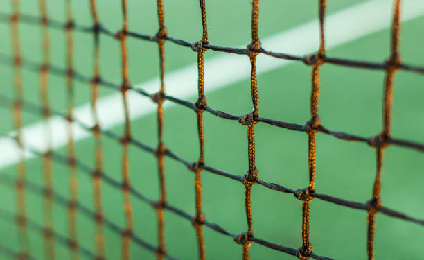 istock Tennis net detail 640356080