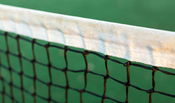 istock Tennis net detail 640356100