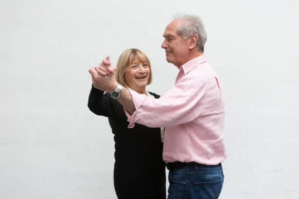 istock Happy Active Senior Couple Dancing 640783936