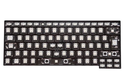 Empty Pc Keyboard Without Keys On White Background Stock Photo ...