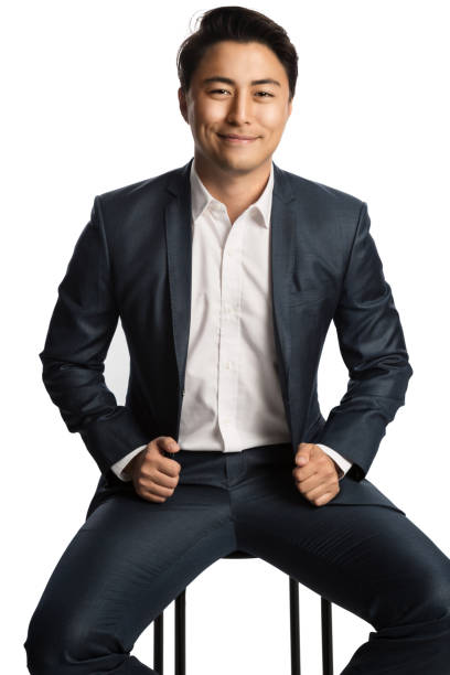 istock Smiling businessman sitting down 640848916
