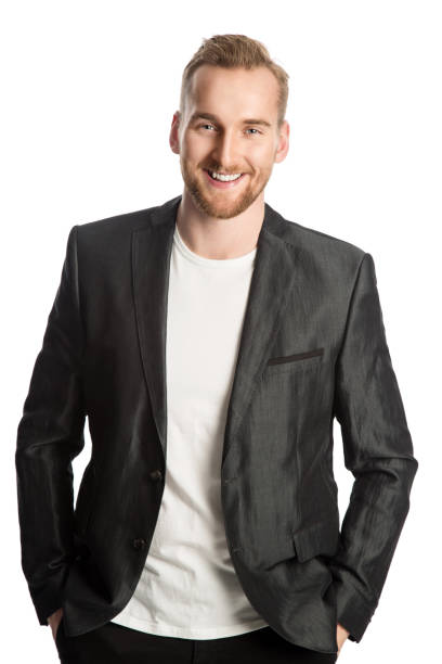 istock Smiling blonde man in blazer 640849022