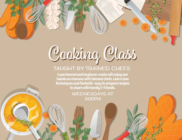 ilustrações de stock, clip art, desenhos animados e ícones de overhead angle of foods and cooking - cutting board cooking wood backgrounds