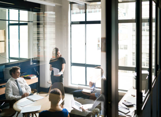 istock Business people brainstorming in board room 640882338