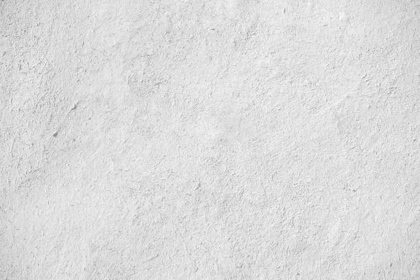 White Stucco Clay Wall Texture Stock Photo - Download Image Now