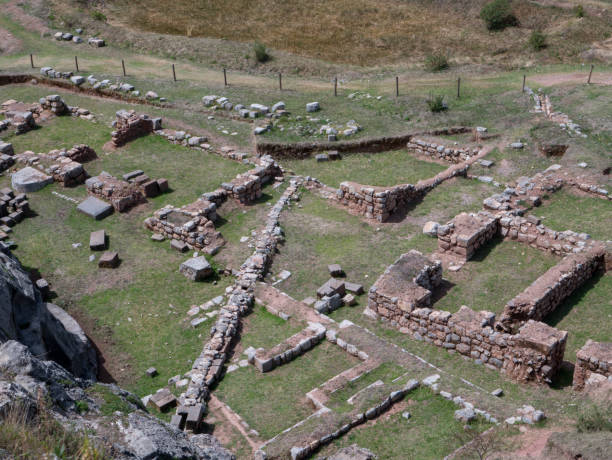 istock Moon Temple Ruins at Sacred Valley in Cusco, Peru 640916884