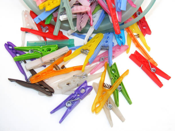 istock Color color latches for hanging clothes 640919388