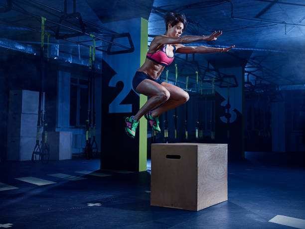 istock Female athlete in action 640929238