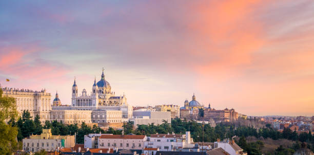 The Cathedral of Madrid The Almudena Cathedral is the cathedral of Madrid, Spain, and is a modern building concluded in 1993. It is one of the attractions of the city. madrid photos stock pictures, royalty-free photos & images