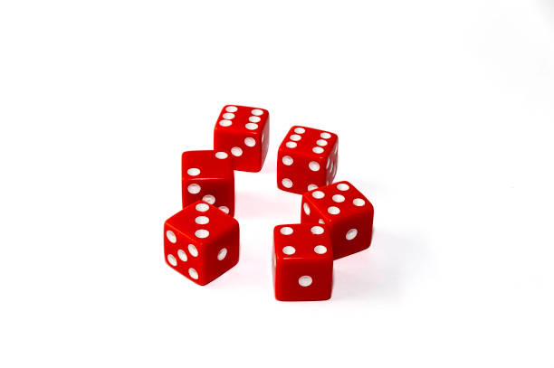 Zilch a dice game played with 5 or 6 die stock photo