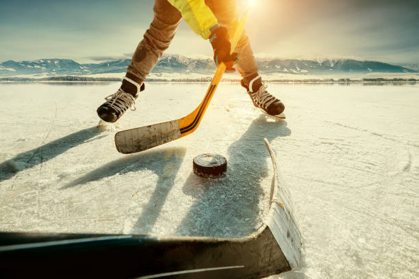 istock Ice hockey game moment 640931584