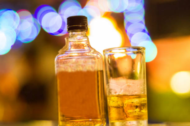 istock Blurred alcohol and party bokeh background 640934328