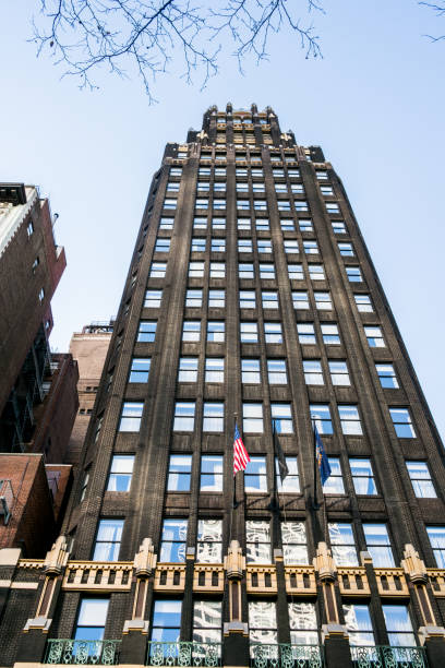 istock Manhattan buildings in New York downtown. 640935152