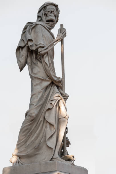 istock The blindfolded Grim Reaper Death personified statue 640940228