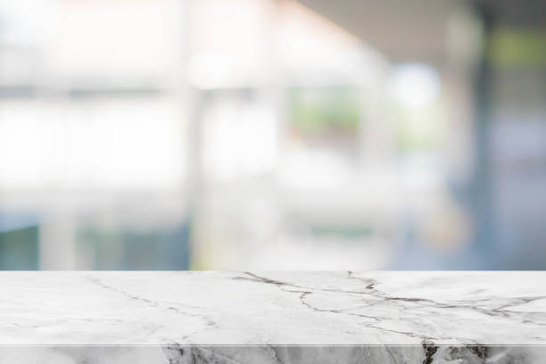 istock Stone table top and blurred bokeh background with vintage filter - can used for display or montage your products. 640940312