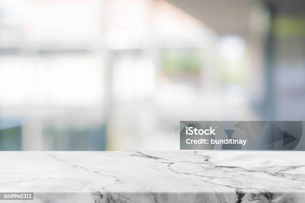 Stone Table Top And Blurred Bokeh Background With Vintage Filter Can Used For Display Or Montage Your Products Stock Photo - Download Image Now