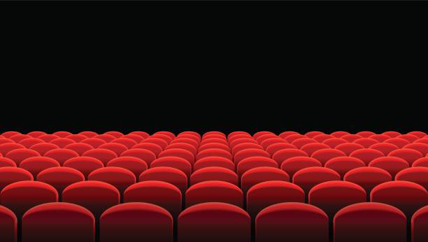 istock Vector Cinema or Theater rows of red seats 640942268