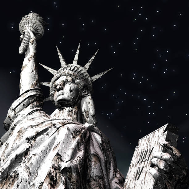 istock 3D Rendering, 3D Illustration of the Statue of Liberty 640942280