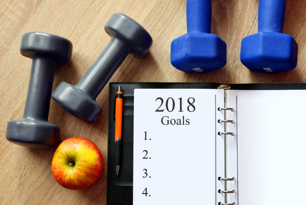 istock Healthy resolutions for the New Year 2018. 640942516