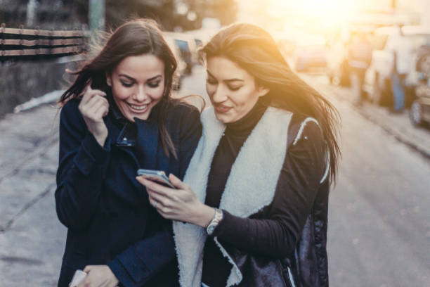 istock Girls walking around the city 640955482
