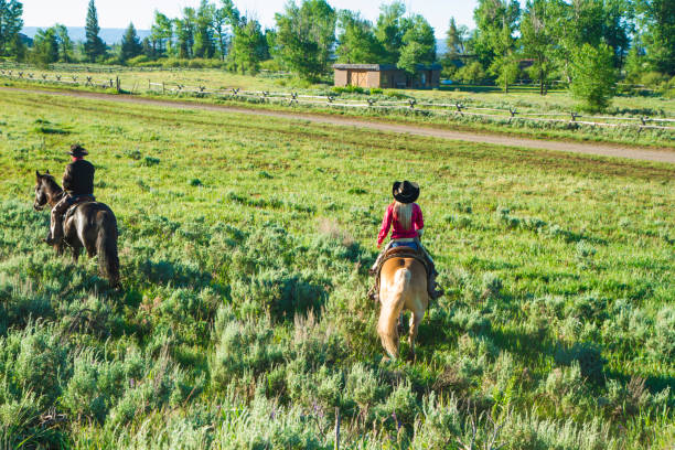 Ranch Hands Working On A Montana Ranch