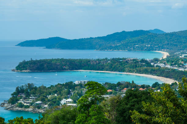 istock Beautiful beach from high view point Phuket, Thailand. 640963096